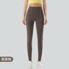 Autumn and winter velvet yoga pants women's nine-point pants high waist hip lift fitness running sports nude tights outside