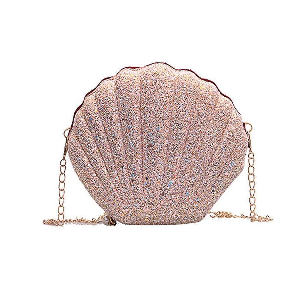 Сумка для телефона на молнии с блестками, маленькая сумка через плечо, сумки через плечо, сумка-ракушка