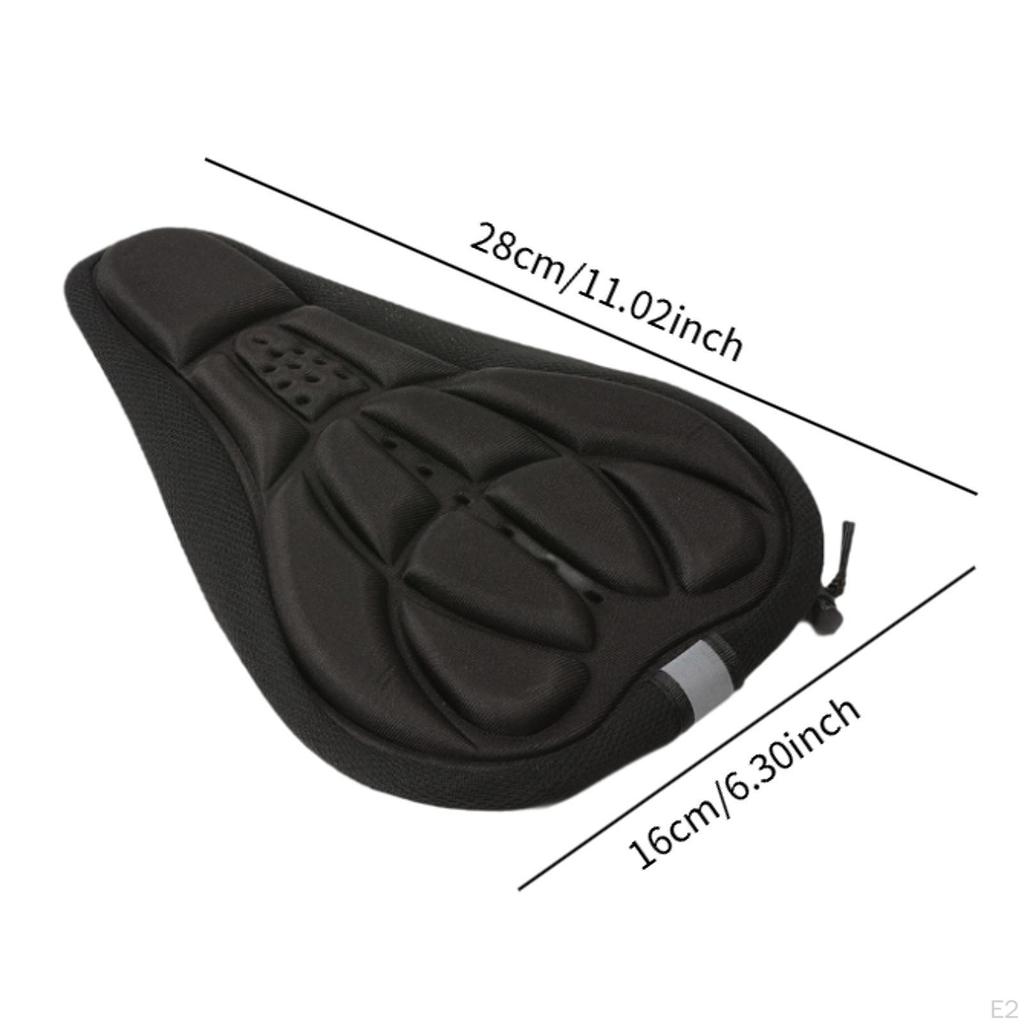 Bicycle Saddle Cushion Seat 3D Soft Portable Stylish Breathable Bike Cover