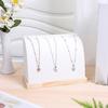 Practical Leather Necklace Display Stand Elegant Jewelry Presentation Holder