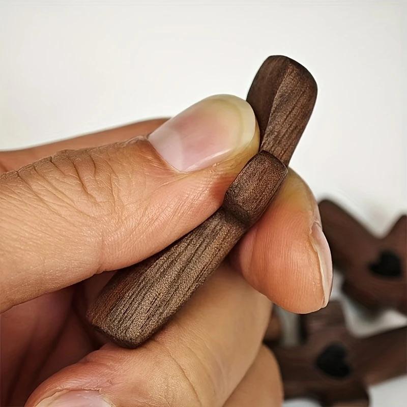 Encouragement Gift, Relieve Anxiety Comfort for Clutching, Clinging and Praying, Wooden Cross Fidget, Pocket Olive Wood Crosses