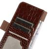For Sony Xperia 10 VI Case Crocodile Texture Genuine Cow Leather Phone Wallet Cover