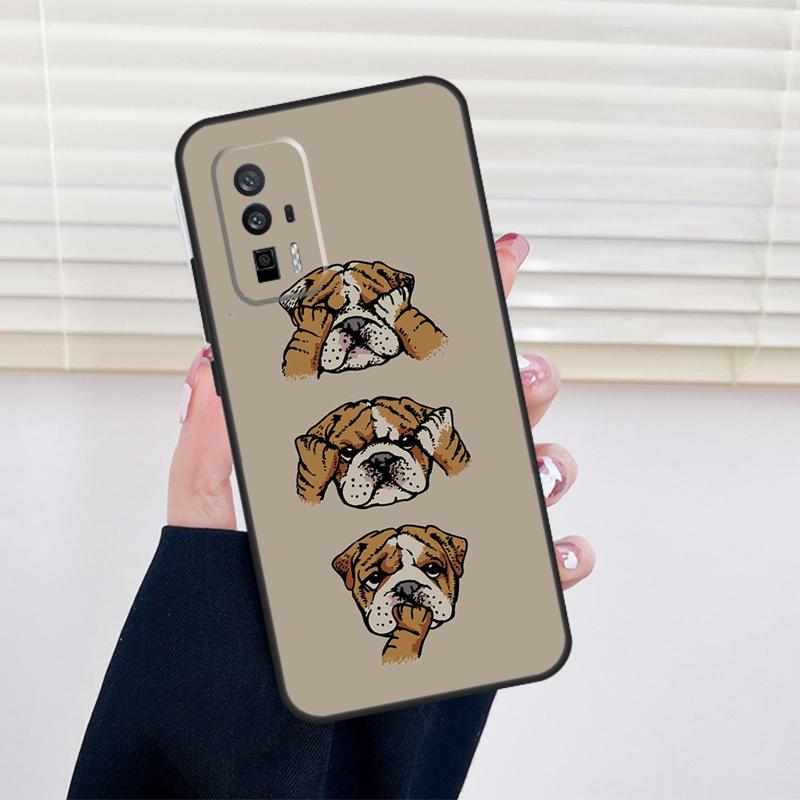 Чехол Британский Бульдог для Xiaomi 13 14 15 Ultra 11T 12T 13T 14T Pro POCO X7 Pro X3 X5 X6 M6 F5 F6 Pro