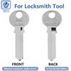 5-100Pcs/Lot Uncut House Blank Keys Copper Household Groove Key Round Headed Home Door Locksmith Cut Equipment 27.94x8.2x1.8mm