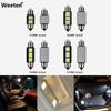 2/1PC 12V Festoon 3SMD Canbus 36mm CANBUS Error Free 3 LED License Plate Dome Led Light Bulbs