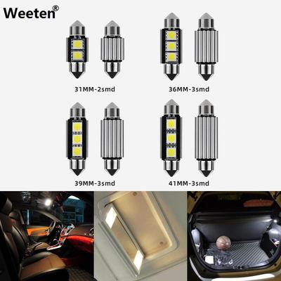 2/1 шт 12 В гирлянда 3SMD Canbus 36 мм CANBUS без ошибок 3 светодиодных купольных светодиодных лампочки для номерного знака