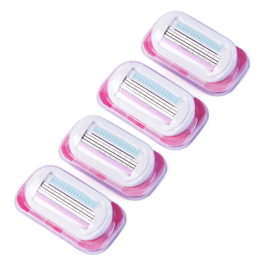 Высококачественный женский бритвенный набор для тела и бикини с алоэ, безопасная бритва со сменными головками Venus