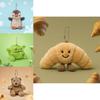 Plush Animal Keychain Super Soft Pp Cotton Bag Charm Gift For Kids Teens Room Decor