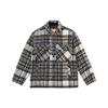 New Era FW21 Теплая клетчатая куртка CPO с длинным рукавом Унисекс куртки Серый 12866423