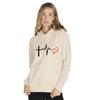Sweat Capuche - NPZ - Saint-Valentin - Design Battement de Cœur - Poche Kangourou - Beige