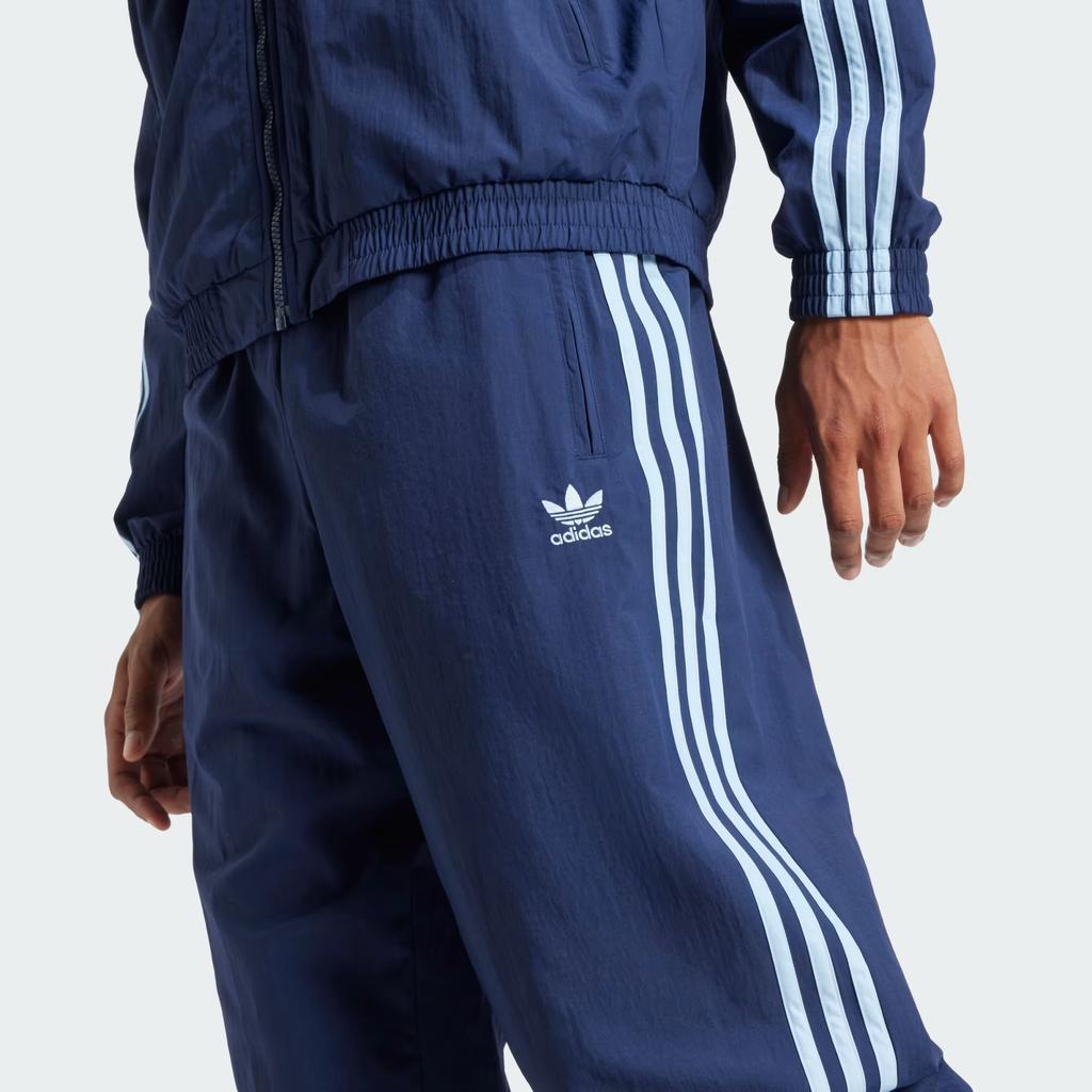 Adidas Мужские повседневные брюки Originals Logo Mid Rise с манжетами, темно-синие JP1249