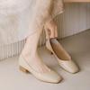 2025 новые туфли на толстом каблуке, нежные феи, квадратный носок, плоская подошва, слипоны, мягкая подошва, универсальные женские туфли Doudou, женские