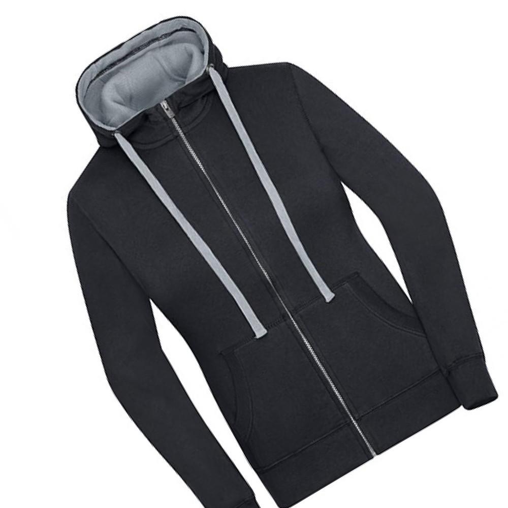 Женская толстовка с капюшоном на молнии James and Nicholson