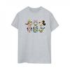 Womens/Ladies Mickey Mouse And Friends Faces Cotton Boyfriend T-Shirt