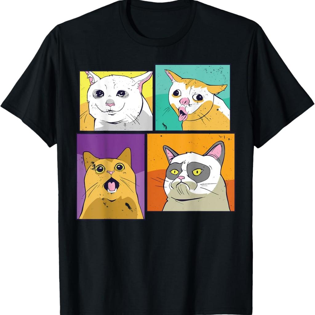 Cat Memes Compilation Funny Viral Trending Memes Cat Lovers T-Shirt