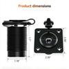 Aluminum Through-Wall Outlet IP68 Waterproof Panel Mount Outlet RJ45 Cat6 Ethernet Female-to-Female IP68 Waterproof Panel Mount Outlet suitable f