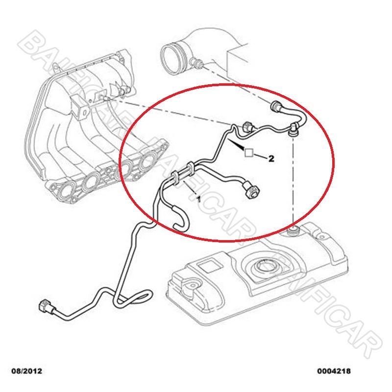 Baificar Brand New Engine Rocker Cover Breather Pipes Crankcase Exhaust Hose Pipes For Peugeot 206 207 Citroen C2 1.4