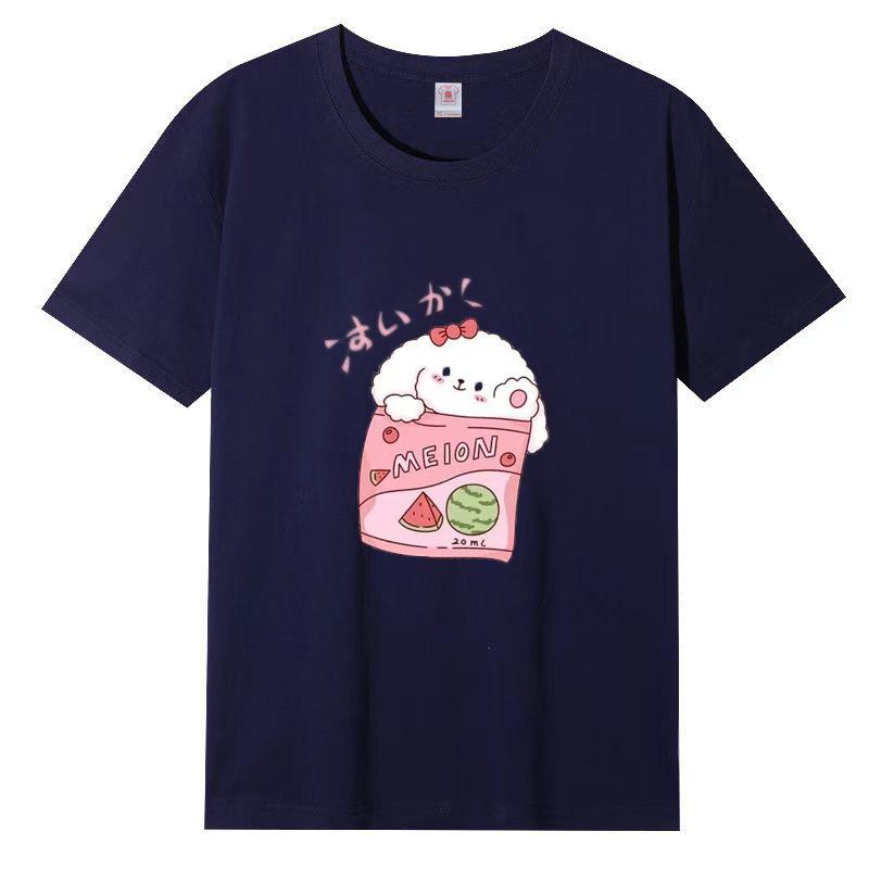 Новая летняя футболка с круглым вырезом и короткими рукавами для женщин, повседневная, большие ярды, свободная футболка с короткими рукавами для женщин