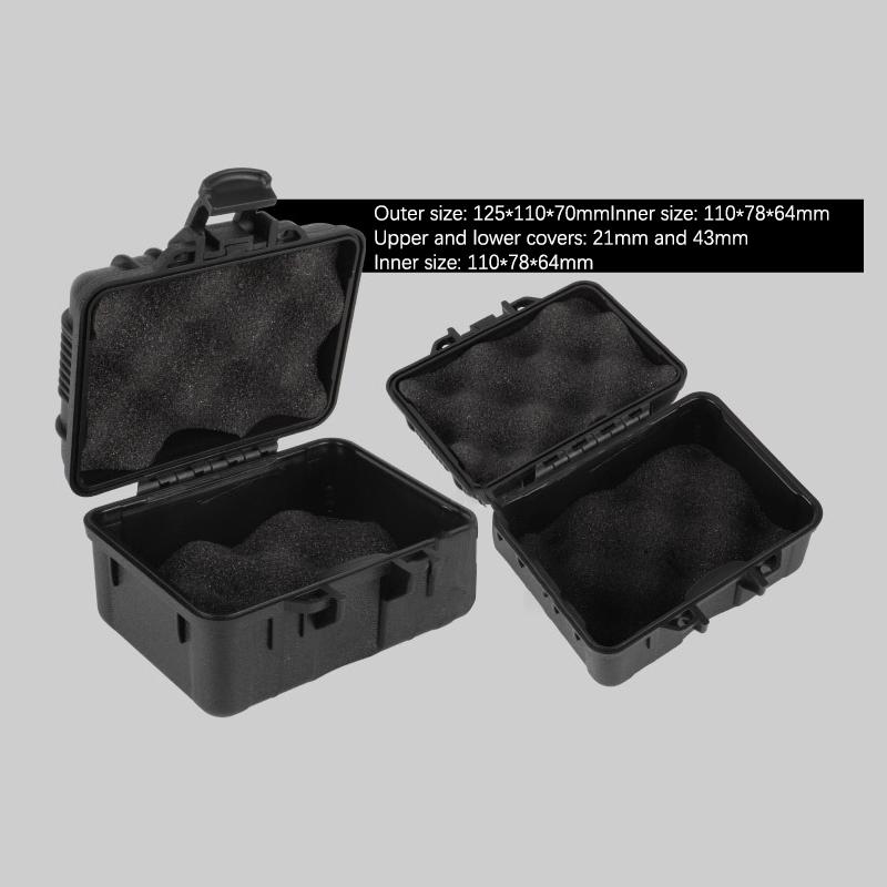 Пластиковый небольшой ящик для инструментов, водонепроницаемый чехол, ящики для хранения, безопасный ящик для инструментов для механиков, чемодан-органайзер, жесткий чехол для использования на открытом воздухе, портативный