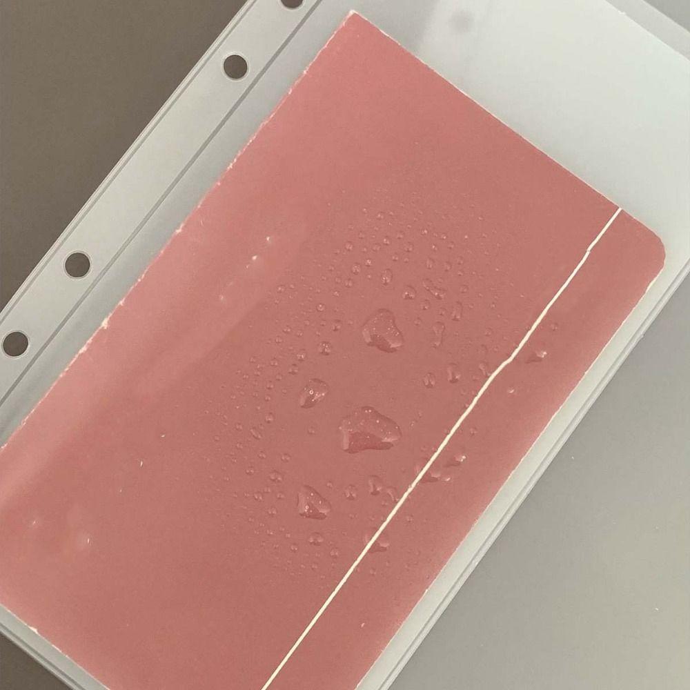 10Pcs PVC Spiral Binder Divider Page Separator Spiral Binder Envelopes Zipper Folders  Photocards