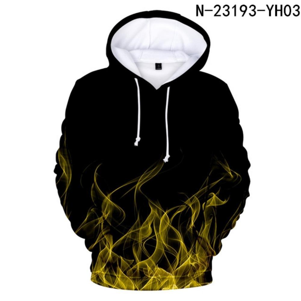 3-14 лет Детская толстовка с капюшоном с синим и фиолетовым принтом 3D Fire Flame Одежда для мальчиков и девочек Толстовки с капюшоном Свитшот Пальто Harajuku