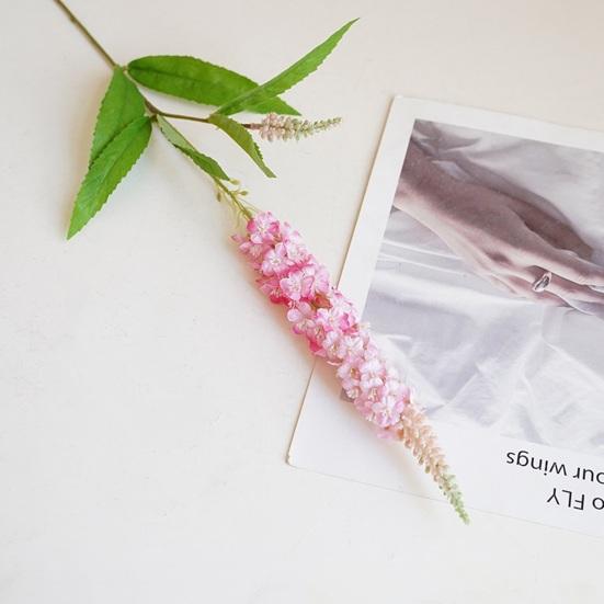 Искусственная лаванда с одним стеблем, легкий уход, не выцветающая цветочная композиция из искусственного шелка, цветок для домашнего свадебного украшения