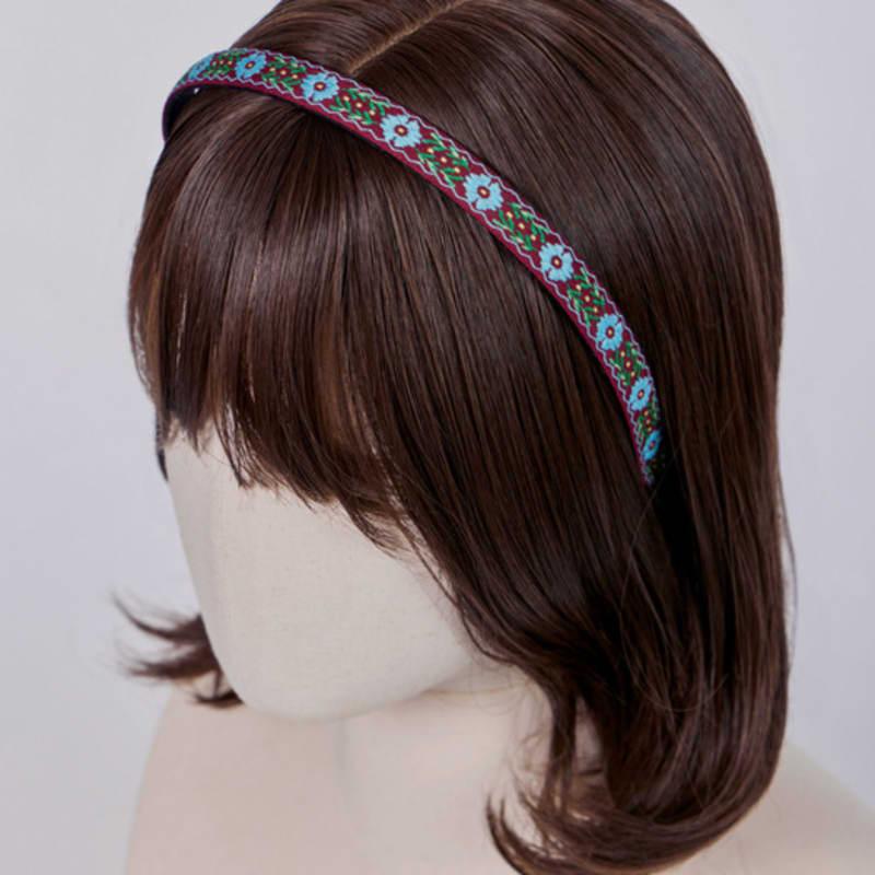 Ободок для волос MAIA с цветочной лозой (Выберите 2) - Вино