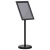 VidaXL A3 Poster Stand Black Aluminum Alloy