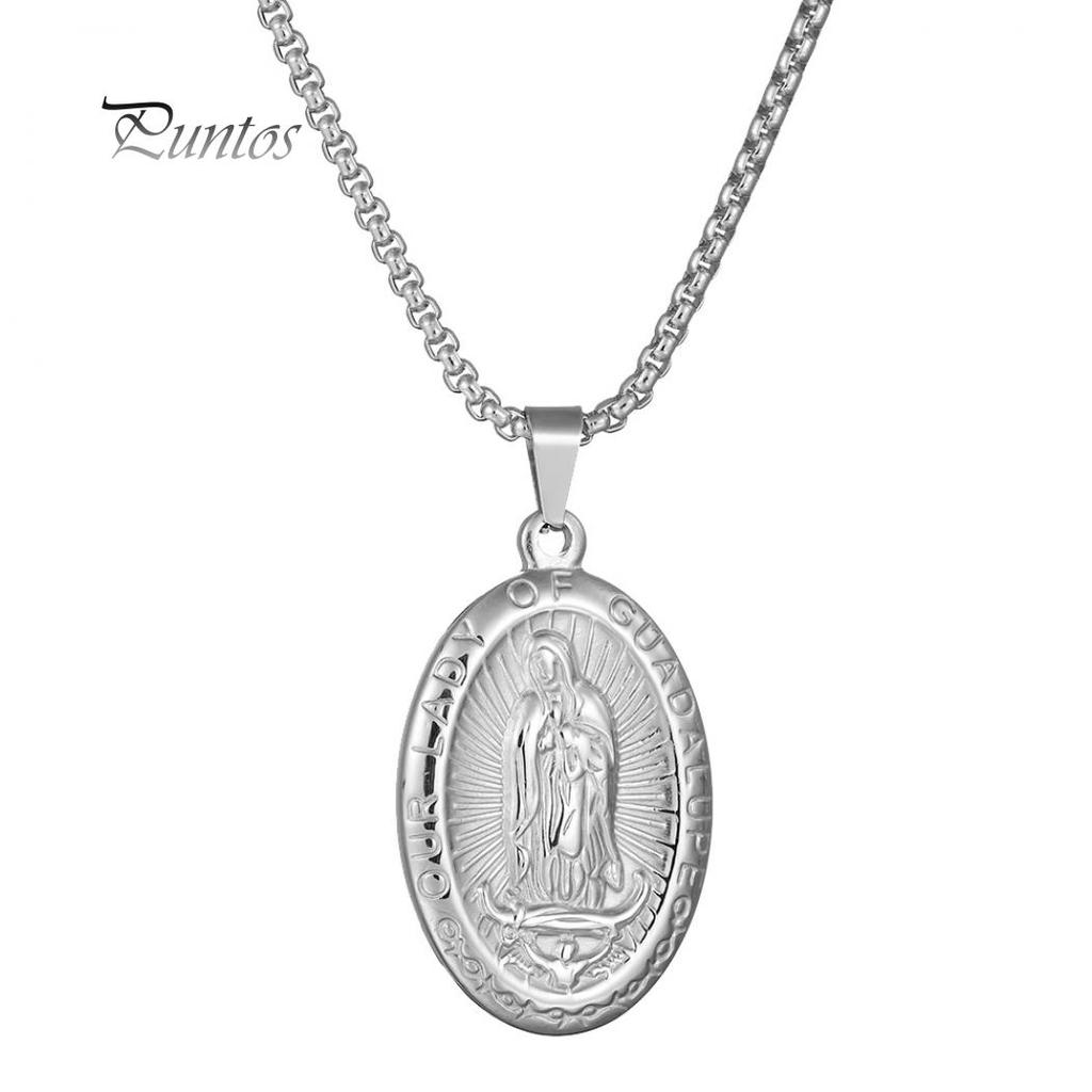 Религиозная Дева Мария Гваделупская тисненая подвеска ожерелье ювелирный декор подарок