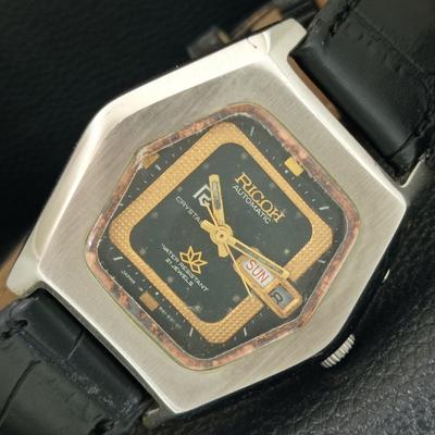 РЕДКИЕ ВИНТАЖНЫЕ ЯПОНСКИЕ МУЖСКИЕ АВТОМАТИЧЕСКИЕ ЧАСЫ RICOH R31 С ОРИГИНАЛЬНЫМ ЦИФЕРБЛАТОМ a704729-1