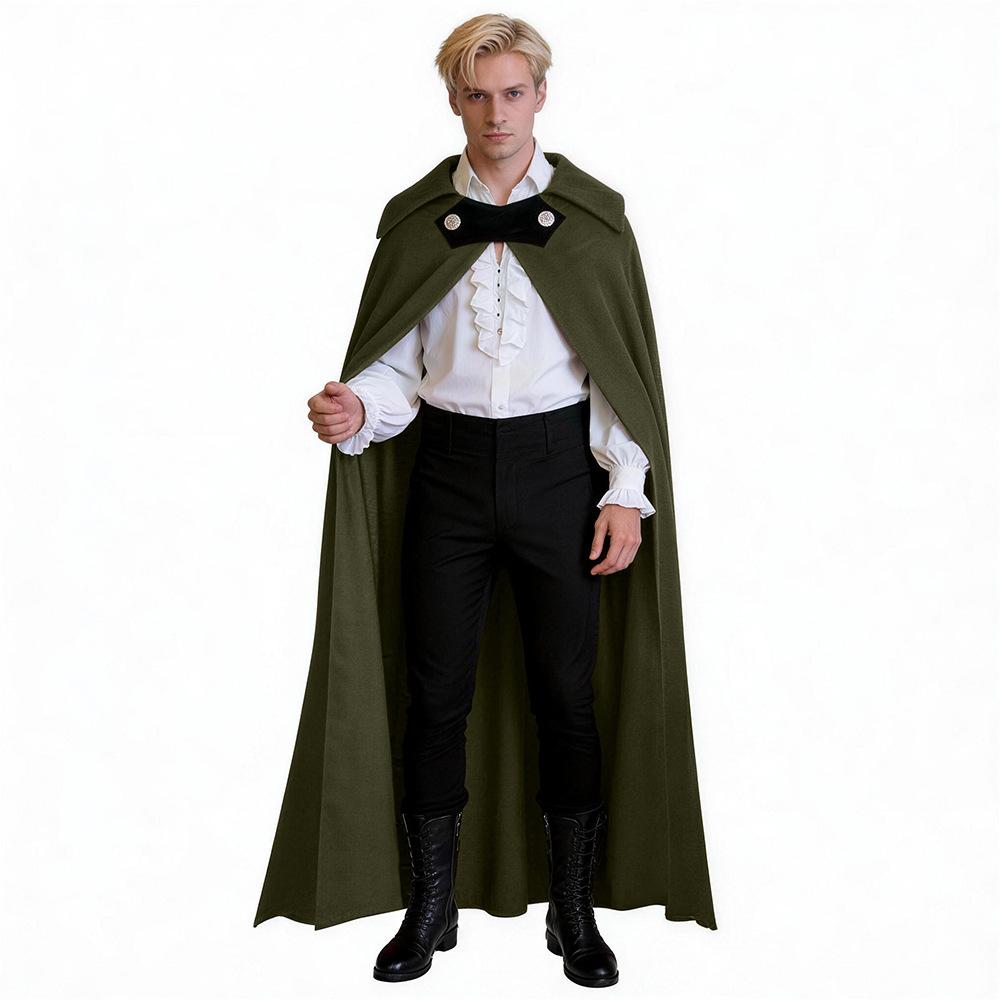 New Medieval Cape, Halloween Wizard Reaper Vampire Cosplay Long Cape