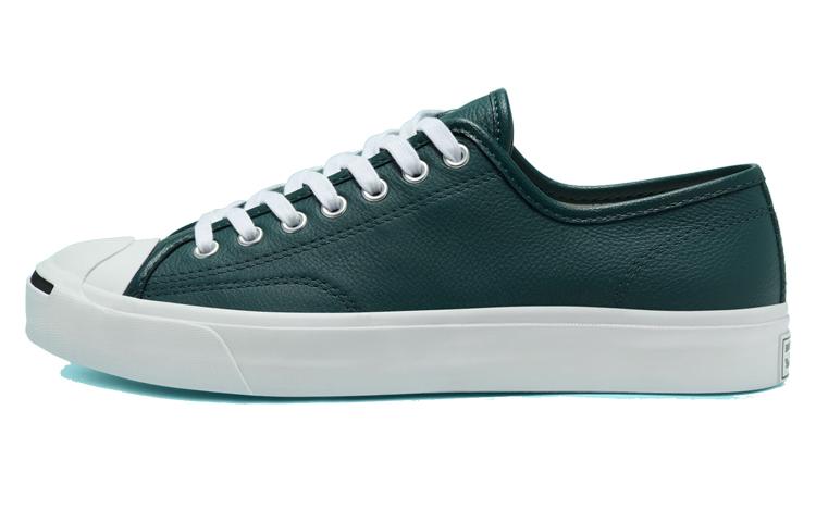 Converse Кожаная модель Jack Purcell сезонного цвета 'Зеленый Белый' 166726C