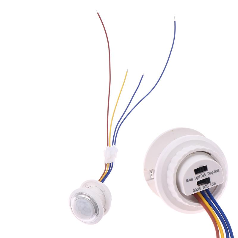 DC5V 12V 24V Rir Датчик движения Переключатель Регулируемый Инфракрасный Переключатель Детектор Активируемый Движениями Тела Задержка Времени Освещение Для Дома