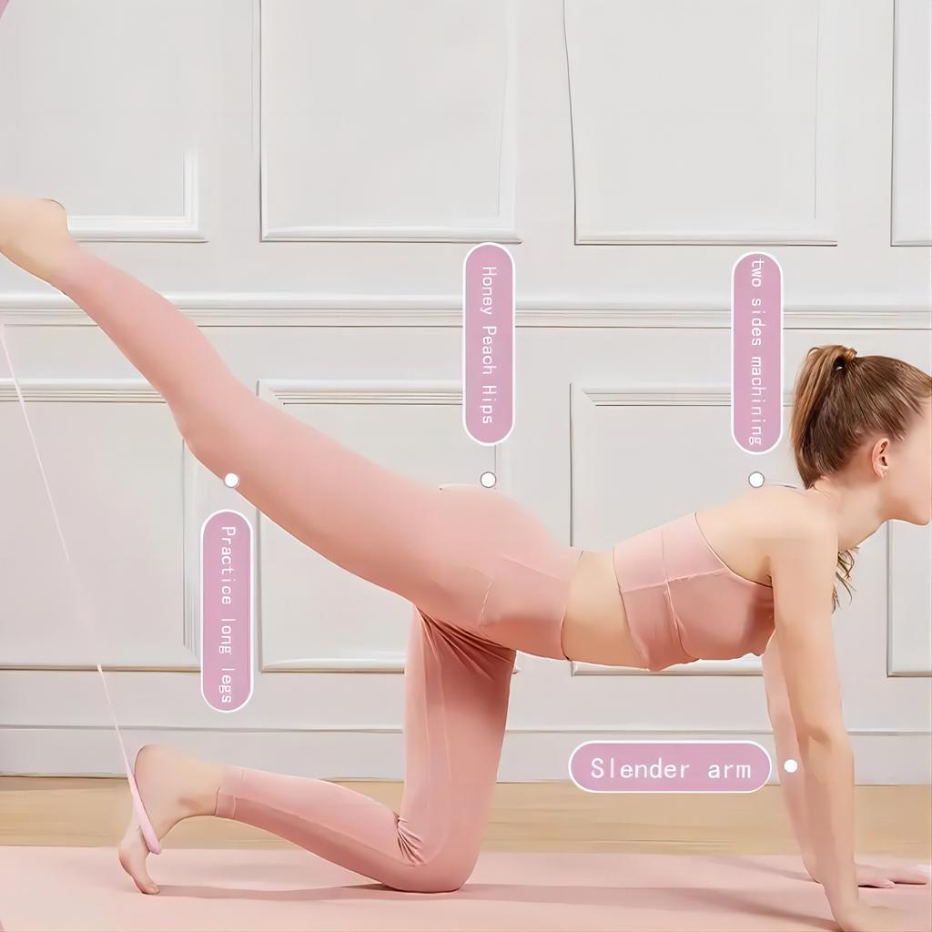 Stretch Strap Yoga 8-Figure Tensioner Yoga Tool Open Back Practice Shoulder Yoga Stretching Belt Elastic Stretch Band Workout