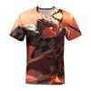 Дропшиппинг 3D Печать футболка унисекс рубашка с коротким рукавом свободная футболка мальчик/девочка футболки Demon Slayer детские футболки