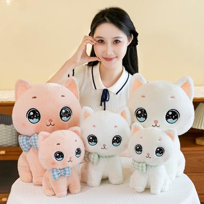 Милая и послушная кукла-кошка, подушка-игрушка, новая милая плюшевая игрушка-котенок, успокаивающий подарок