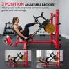 Leg Press Machine With Wheels And Calf Block Adjustable Squat Machine For Home Gym 455kg Capacity