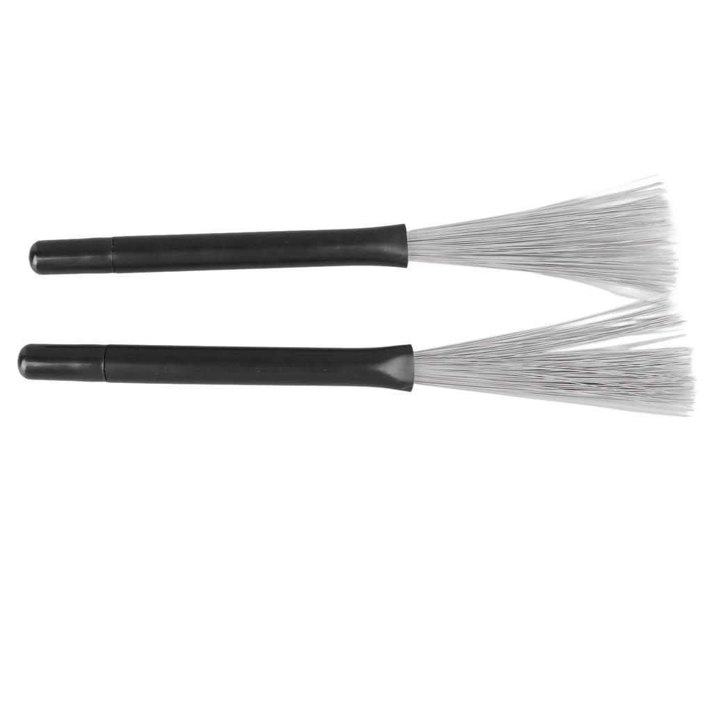 2 шт. Барабанные щетки из стальной проволоки, телескопические барабанные палочки, портативные барабанные палочки, перкуссионные аксессуары