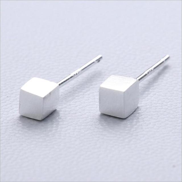 Серьги-иглы из стерлингового серебра 925 пробы, простые модные геометрические серьги-гвоздики, серьги-гвоздики для женщин, подарки 1-18