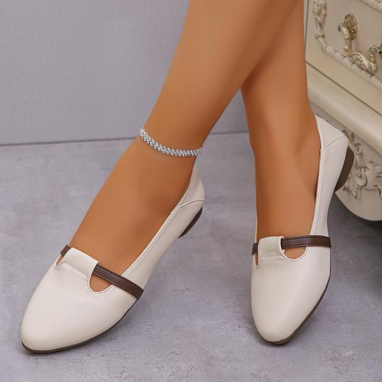 Модная женская обувь 2024 года, горячая распродажа, женские туфли на плоской подошве, модные туфли на плоской подошве с острым носком, женские туфли высокого качества, большие размеры, туфли на низком каблуке