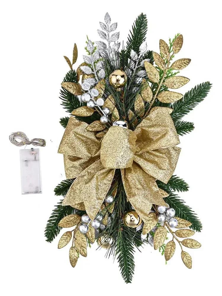 For Stairs For Courtyards Holiday Decor Christmas Staircase Decorations Holiday Decoration Cordless Pre-installed Light