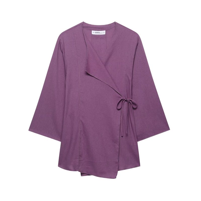 Kaslead New Arrival Women's Clothing Fashion Style Kimono Cross Outwear Casual Pants 6078572 5057572