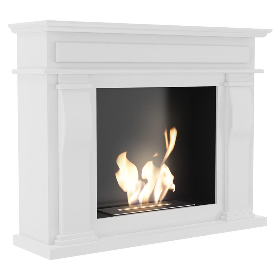 Biofireplace OCTOBER White TÜV - Set