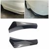 Universal 2x Glossy Black Car Rear Bumper Lip Diffuser Splitter Canard Protector