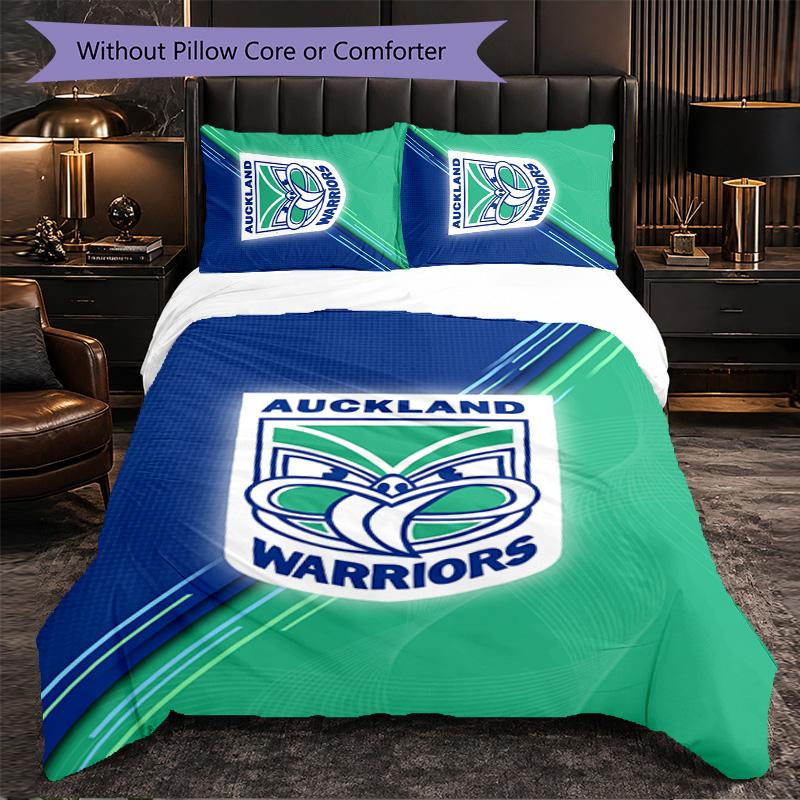 Wigan Warriors Pattern Microfiber 3Pcs Bedding Set Decor Duvet Cover Set For Bedroom Home Use