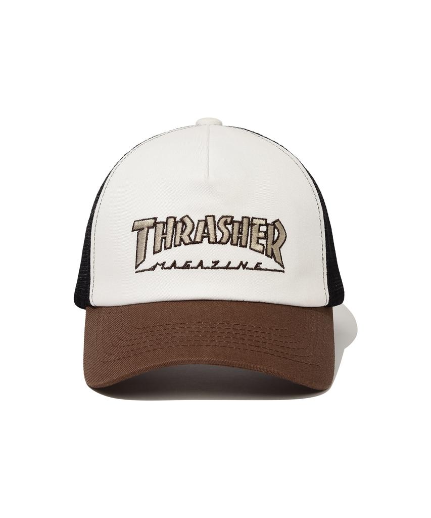 Treasure Mesh Cotton 5-Point Cap Brown