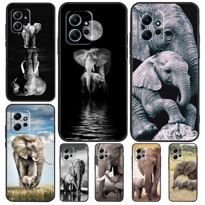 Elephant Baby Nature For Xiaomi Redmi Note 12S 11S 10S 9S Note 12 8 9 10 11 Pro Phone Case For Redmi 12 9 C 10C