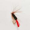 6/10 шт.(Латунная головка, черная искусственная мушка для нахлыста, крючок и красный хвост, сухая мушка)2Смешанные стили-Форель сухая мушка для ловли окуня/карпа приманка