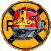 Vintage Round Train Tin Sign, Home Bar Cafe Garage Decor