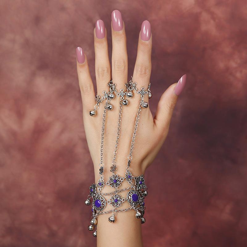 Bohemian Coin Charm Slave Bracelets For Women Vintage Silver Color Bracelet Gypsy Ethnic Tribal Festival Indian Jewelry Turkish